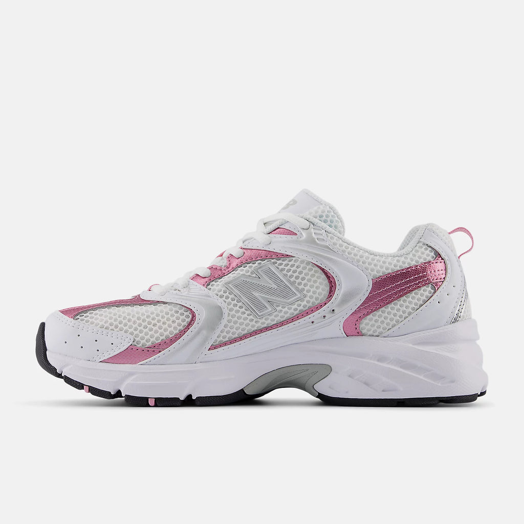 ニューバランス 530 WHITE with PINK SUGAR and Silver Metallic