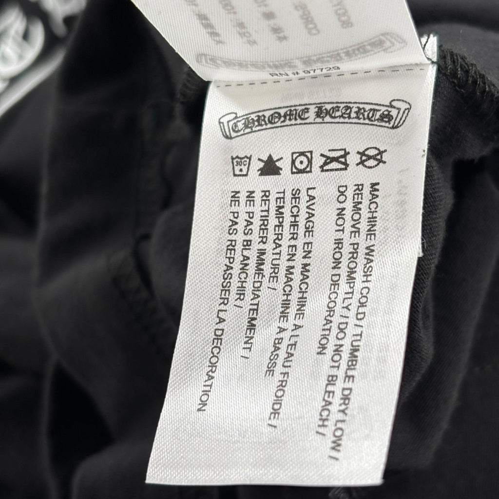 Chrome Hearts Scroll Logo Tee Black
