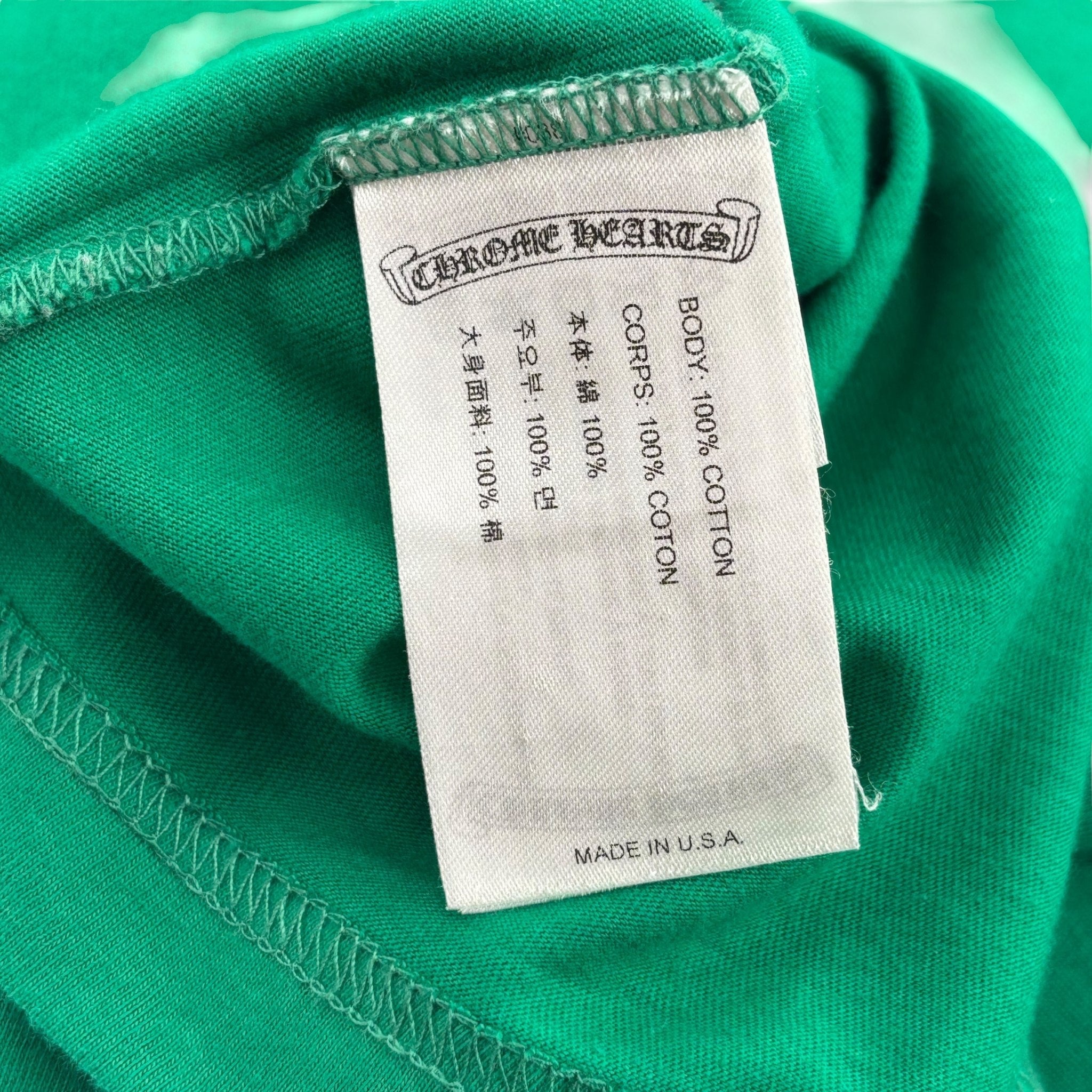 Chrome Hearts Horseshoe L/S T-shirt Green/Orange