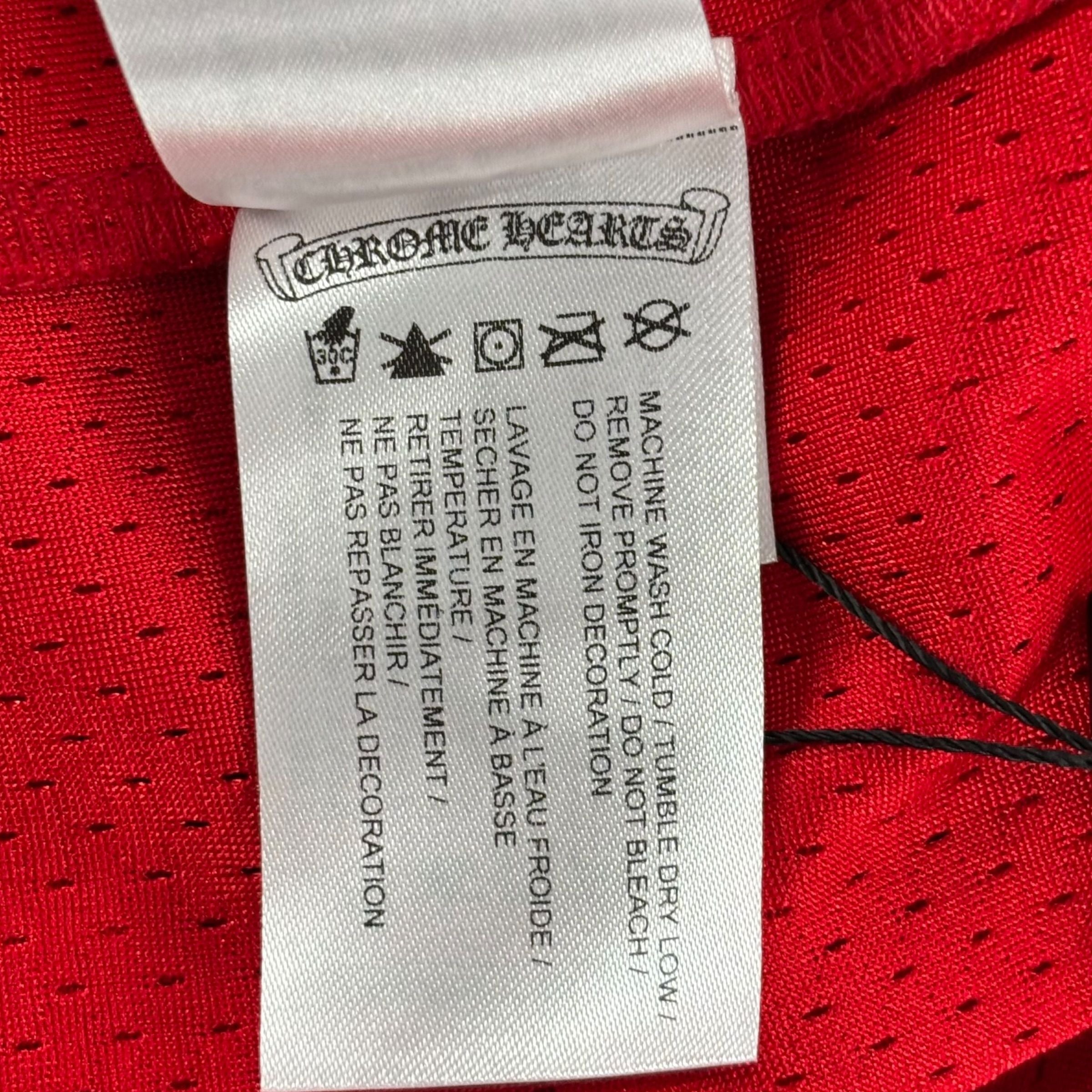 Chrome Hearts Matty Boy Mesh Long Sleeve Jersey Red