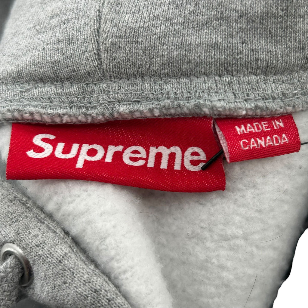 Supreme S Logo Zip Up Hooded Sweatshirt (FW25) Heather Grey