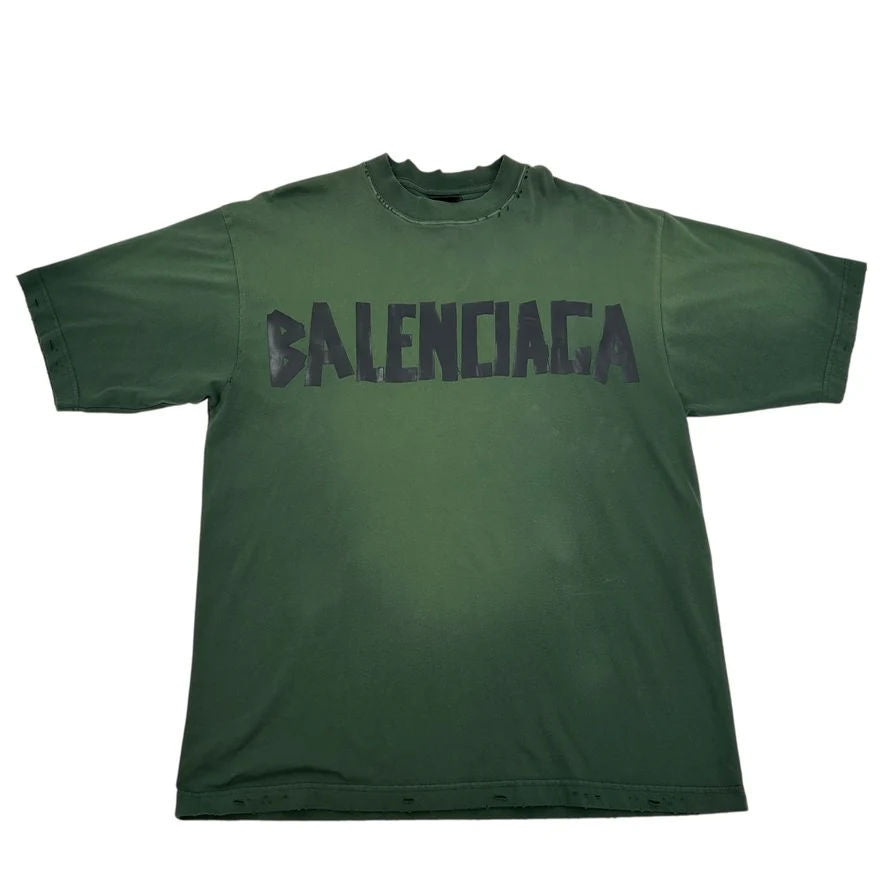 Balenciaga Tape Tee "Green"