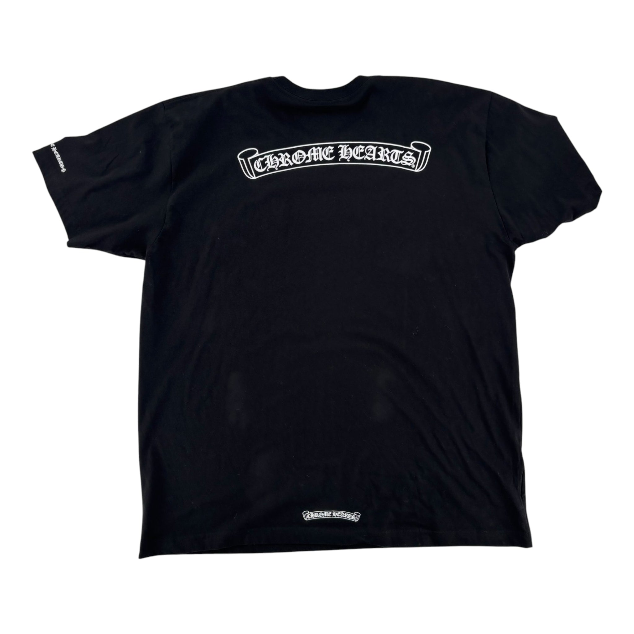Chrome Hearts Scroll Logo Tee Black