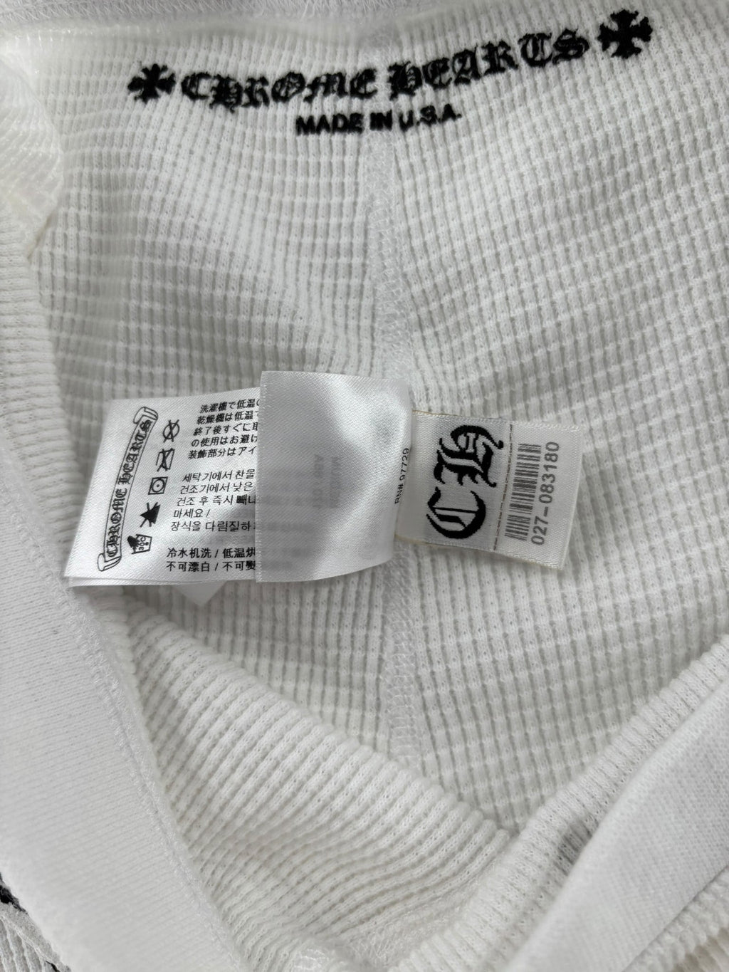 Chrome Hearts Matty Boy Sinister Thermal Bike Shorts White