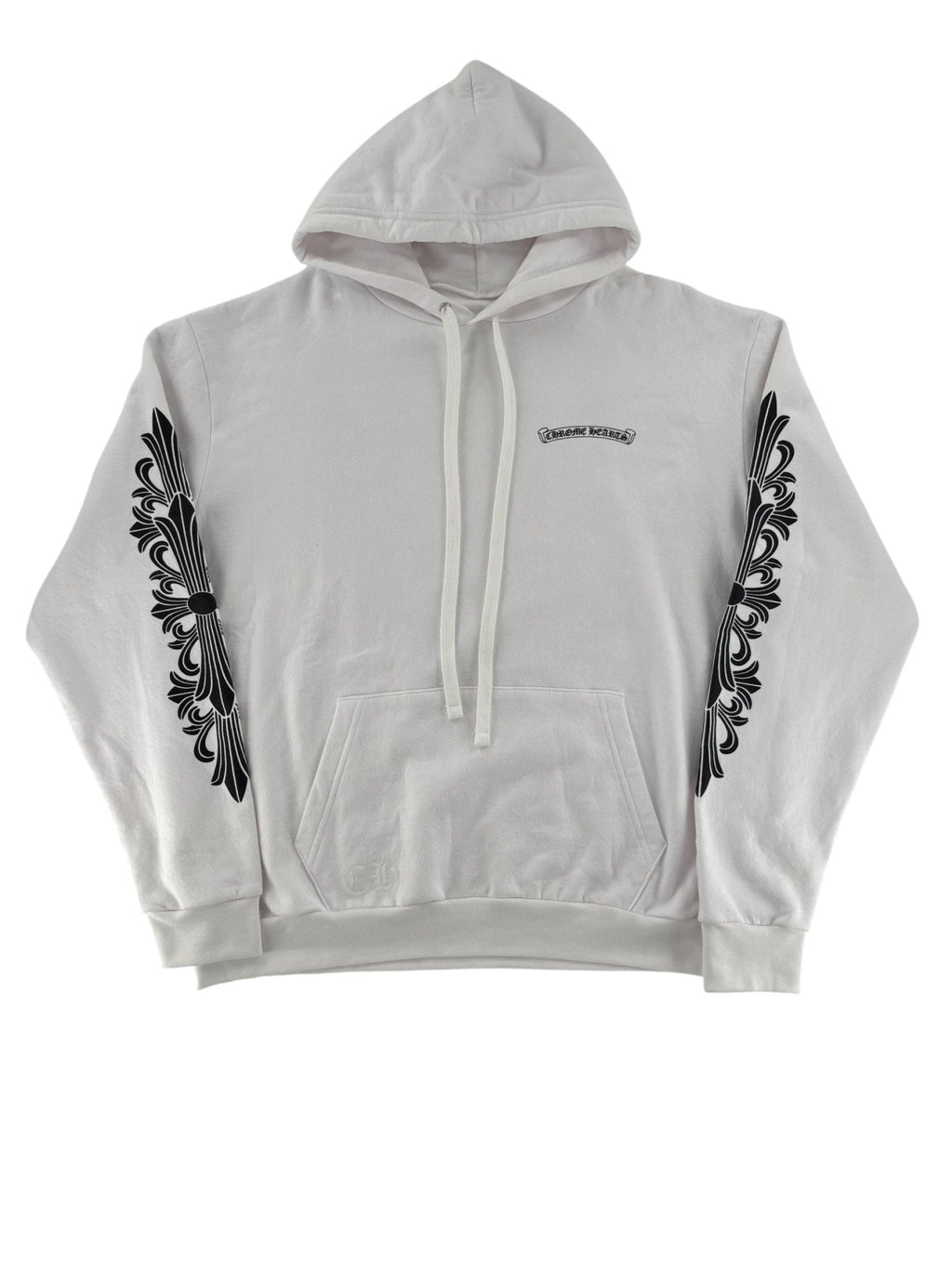Chrome Hearts Eye Chart Dagger Hoodie White
