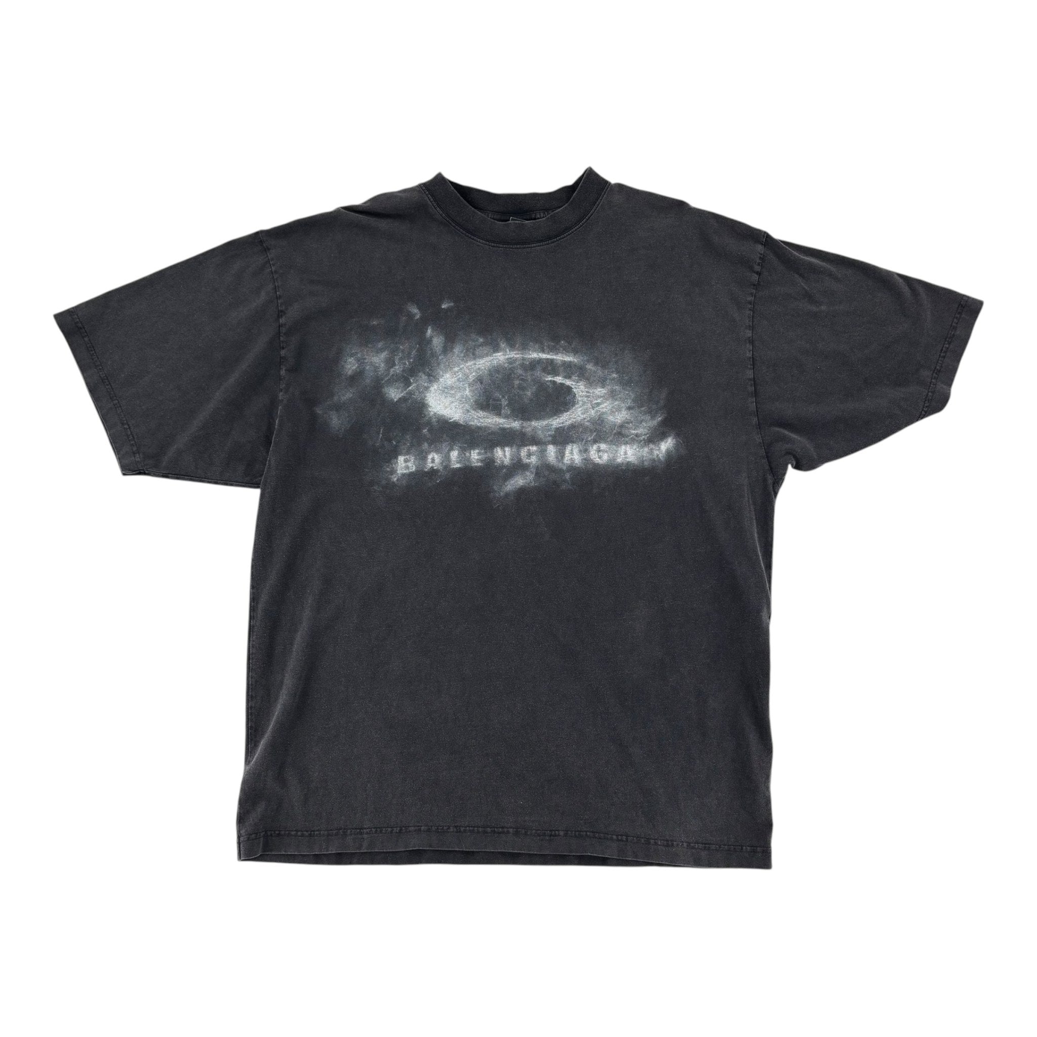 Balenciaga Washed Crayon Logo Tee