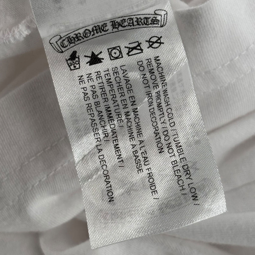 Chrome Hearts Neck Letters Logo Tee White