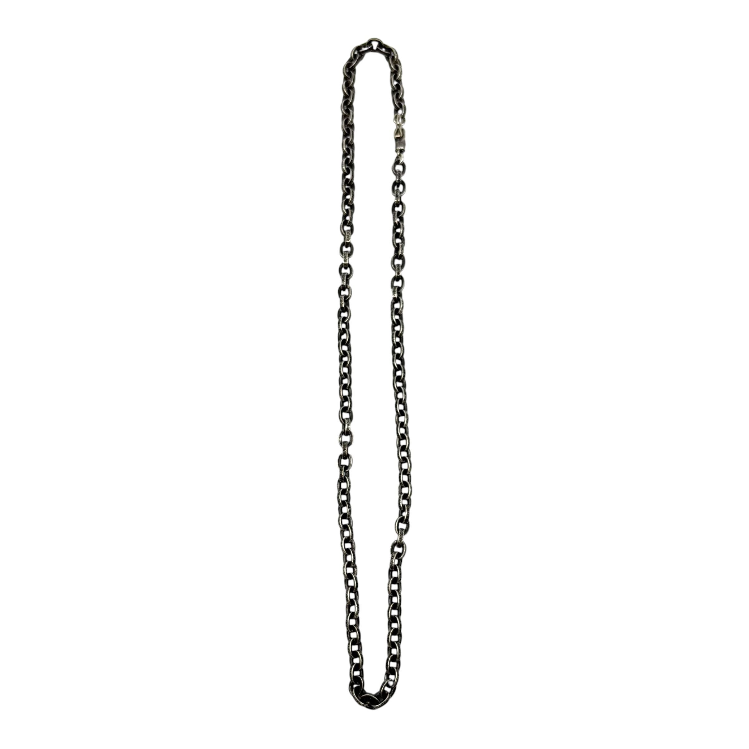 Chrome Hearts Silver Paperchain Necklace 18"