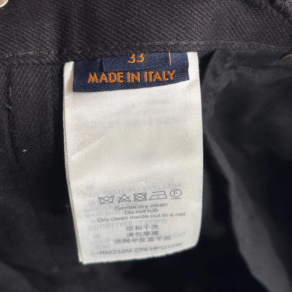 Louis Vuitton Racing Denim Multi Pocket Jeans Black