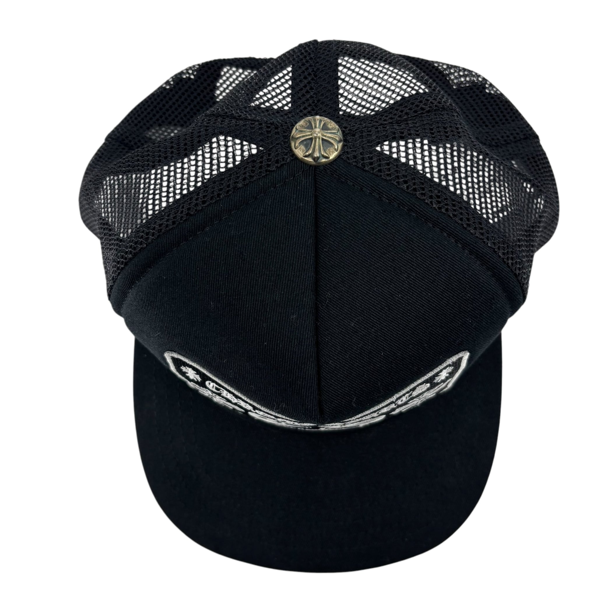 Chrome Hearts CH Hollywood Trucker Hat Black/Black
