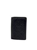 Louis Vuitton Pocket Organizer Monogram Taurillon Noir