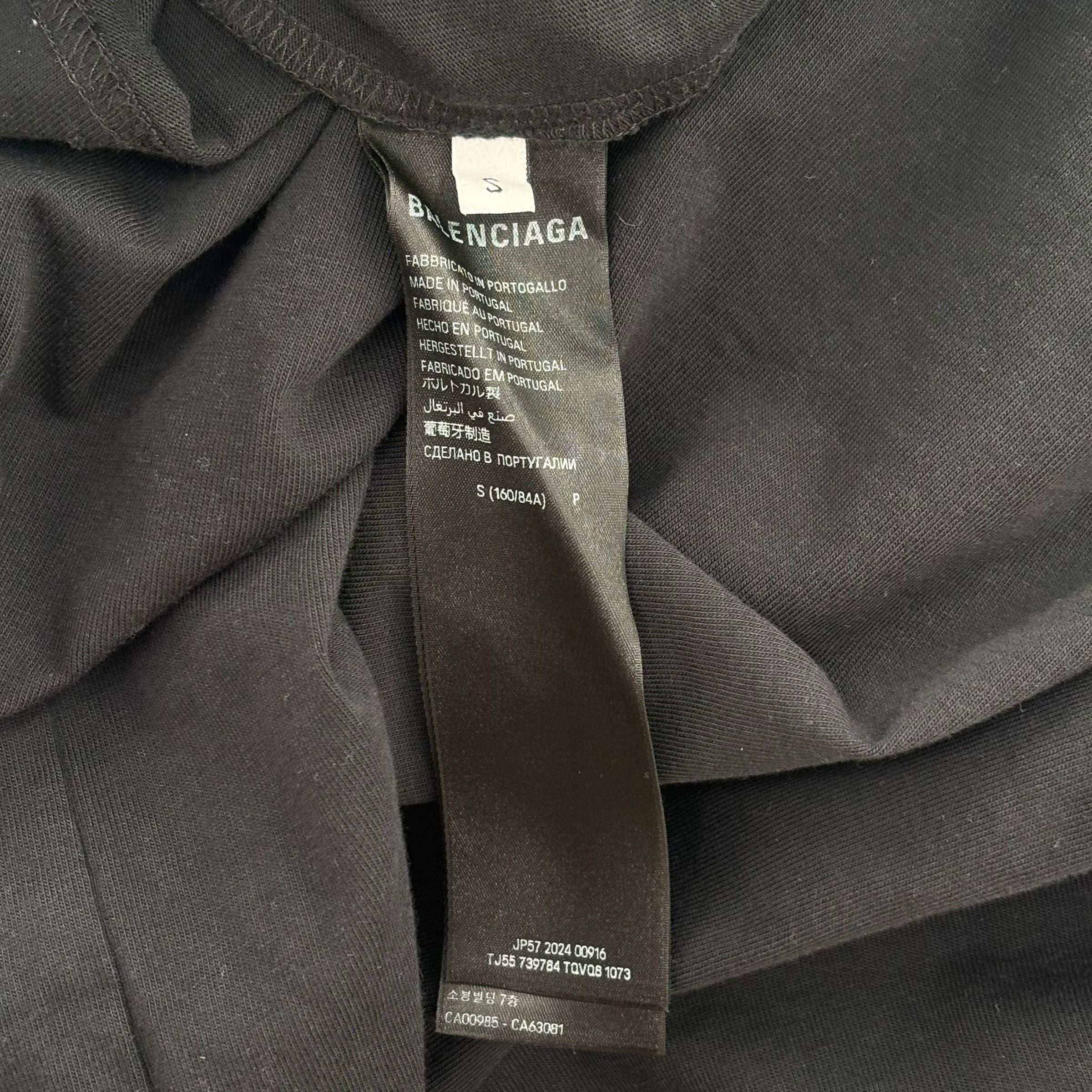 Balenciaga Tape Tee Black