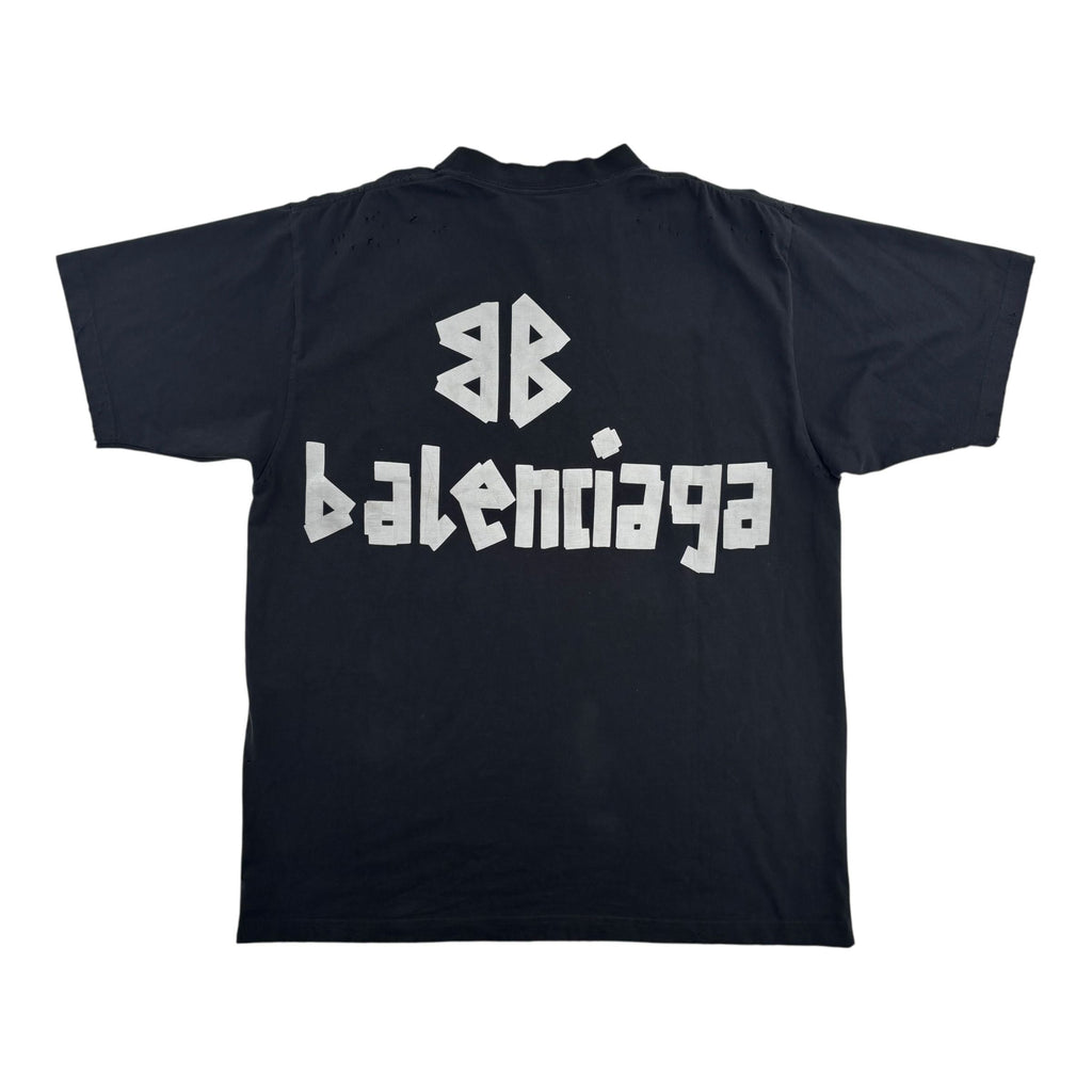 Balenciaga Tape Tee Black