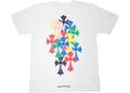 Chrome Hearts Multi Color Cross Cemetery T-shirt White