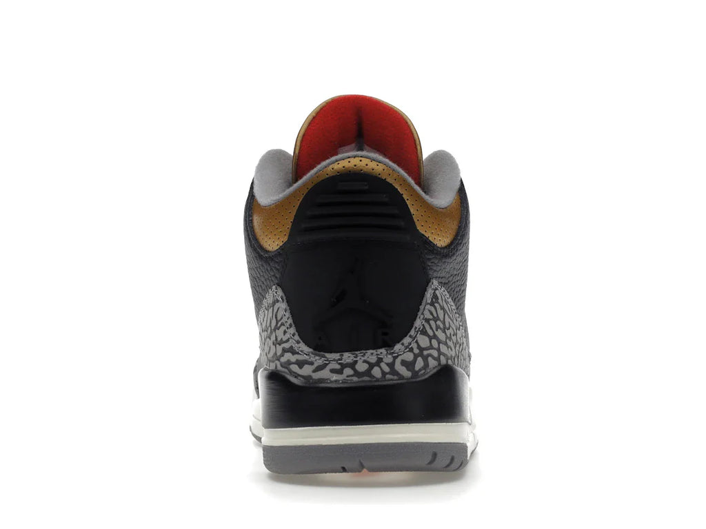 Jordan 3 Retro Black Cement Gold (Women's)