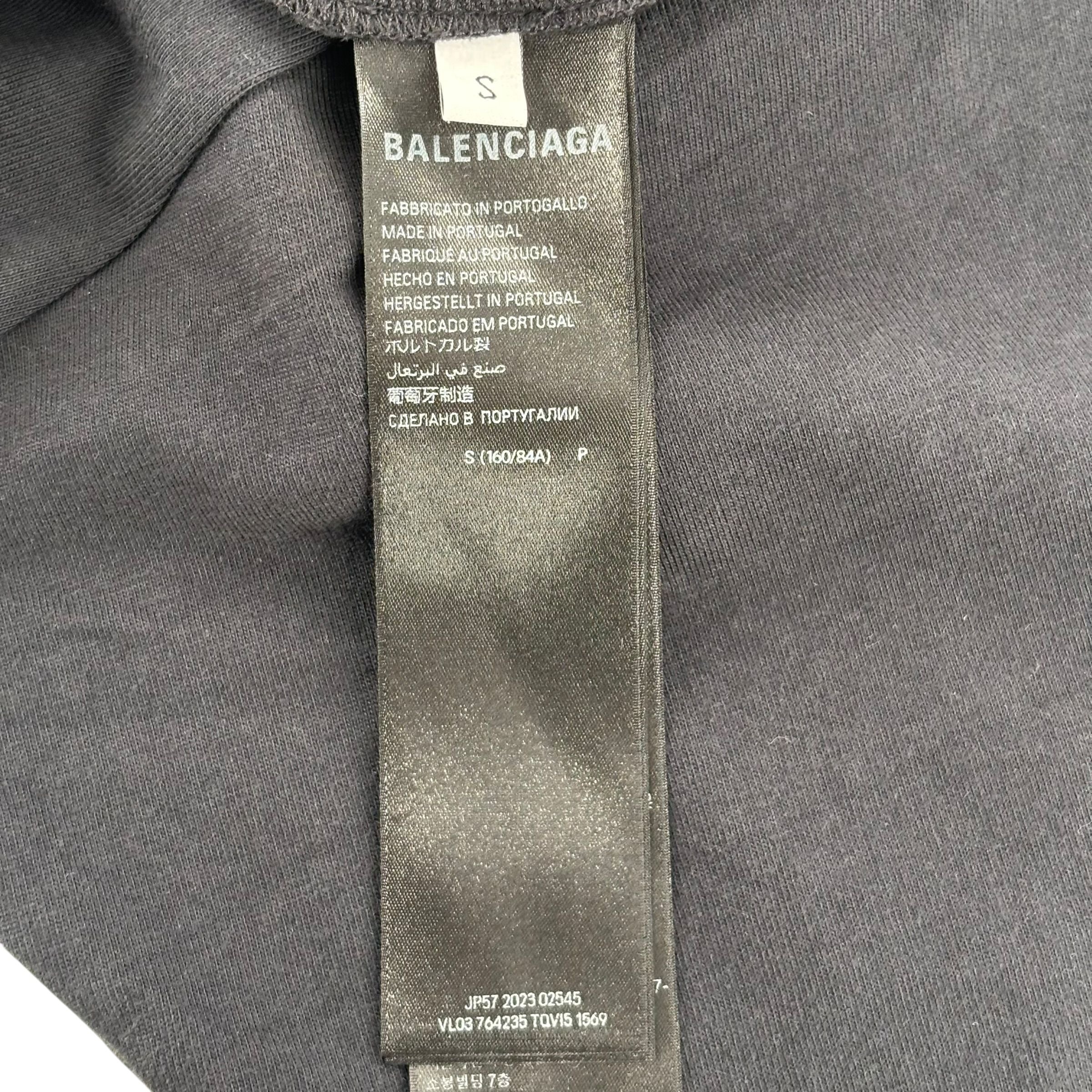 Balenciaga Political Campaign Stencil Shirt Faded Black