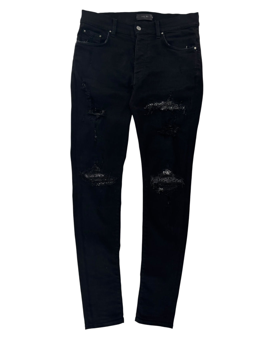 Amiri MX1 Bandana Jeans Black