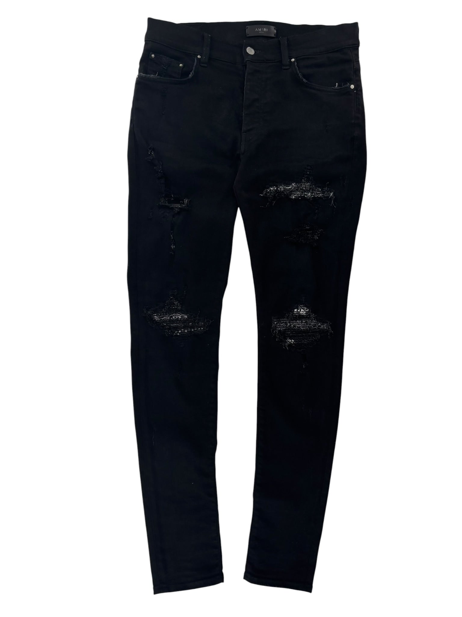Amiri MX1 Bandana Jeans Black