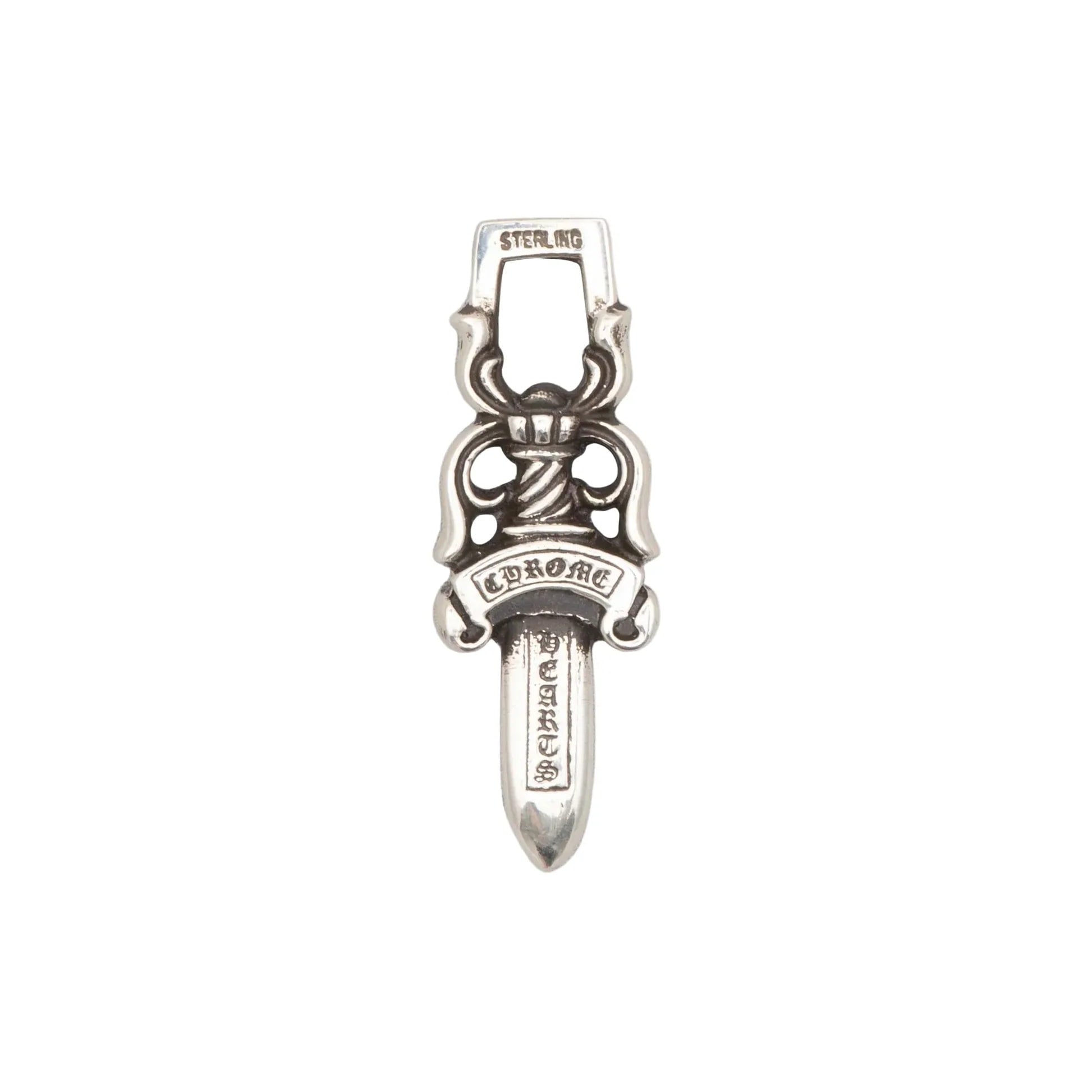 Chrome Hearts Silver Zipper Dagger Pendant