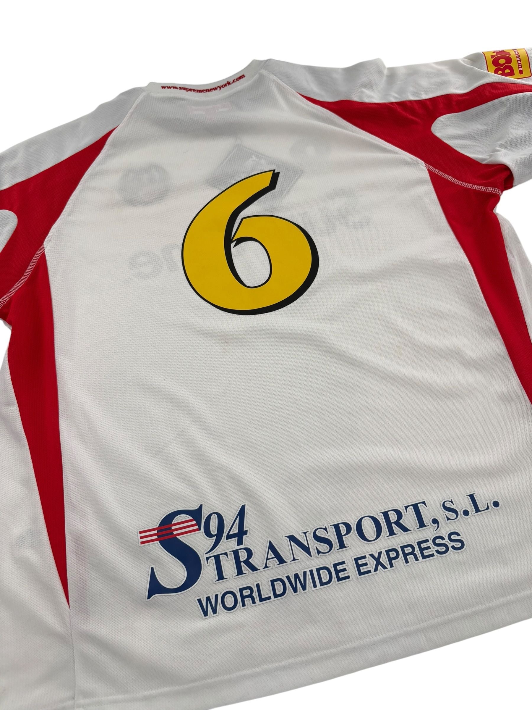 Supreme Hooded Soccer Jersey White