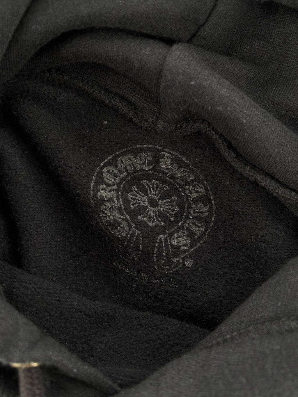 Chrome Hearts Foil Print Hoodie Black