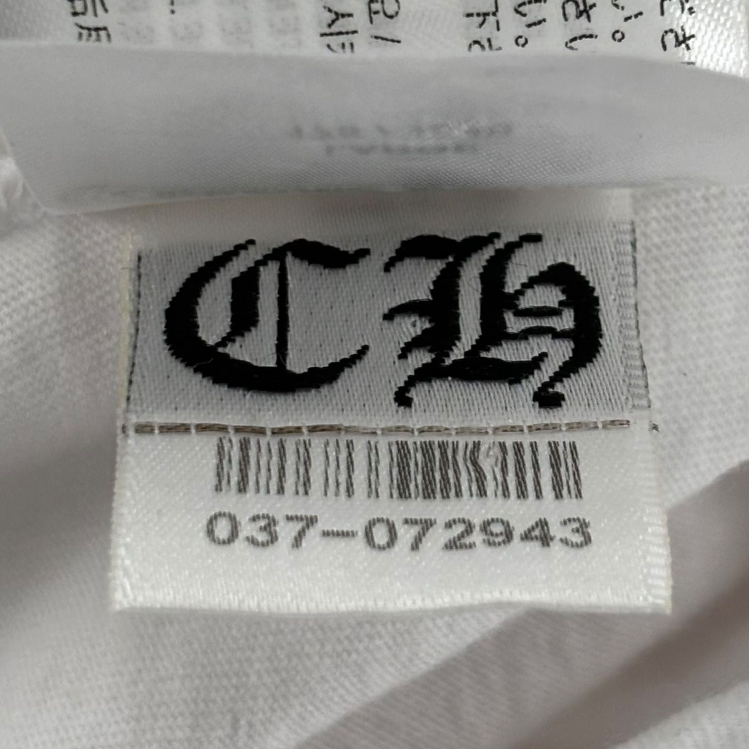 Chrome Hearts Neck Letters Logo Tee White