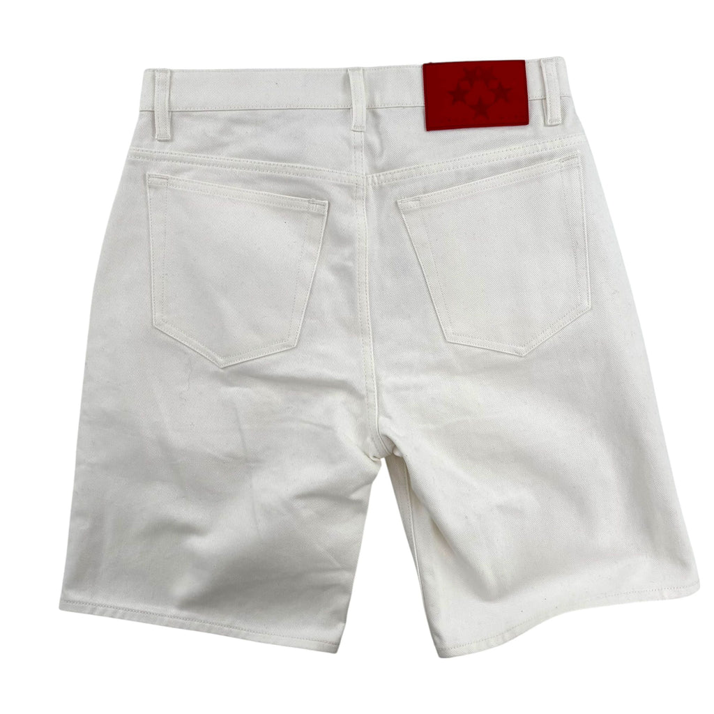 Sp5der V3 Logo Denim Short White