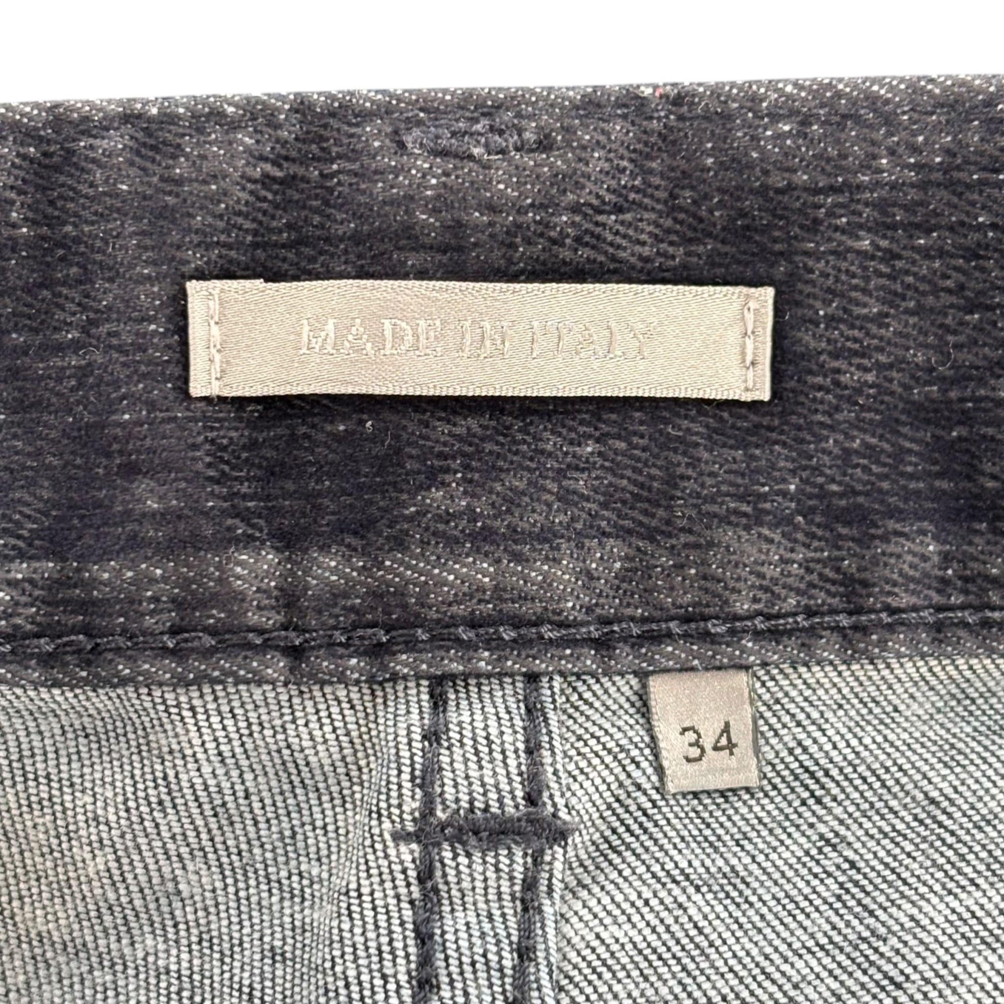 Dior Oblique Jacquard Velvet Denim Navy Pants