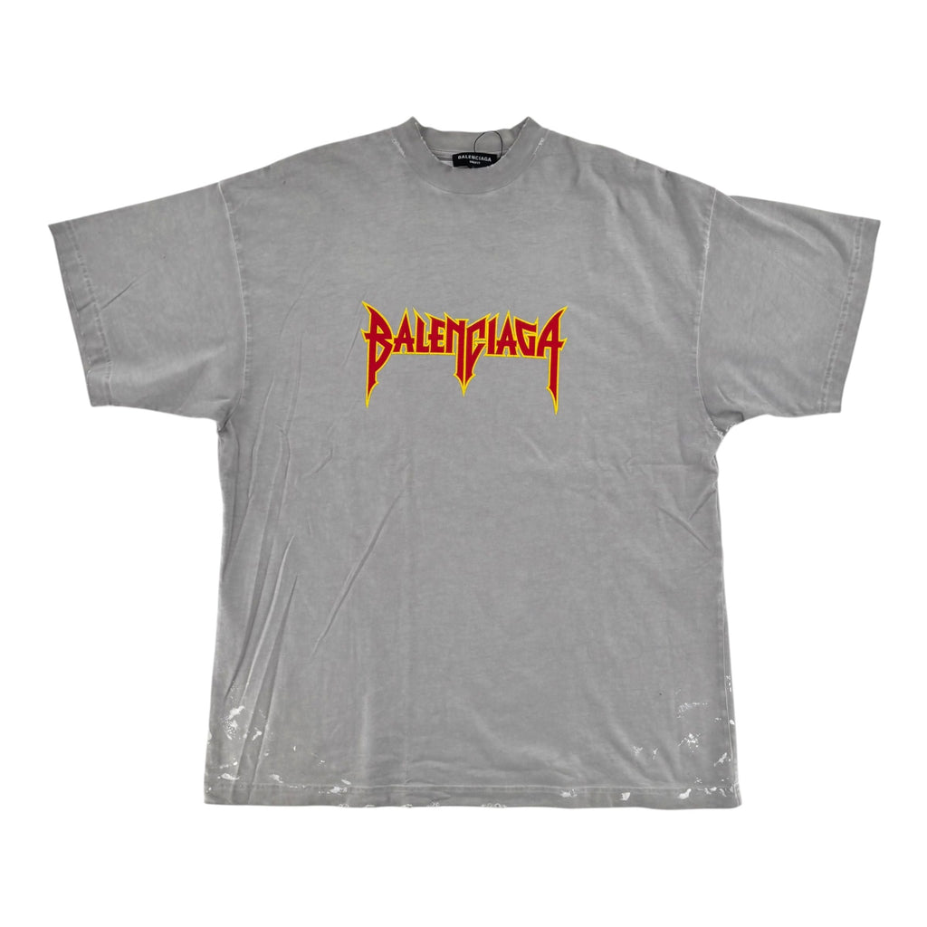 Balenciaga Metal Vintage Oversized T-Shirt White/Multi