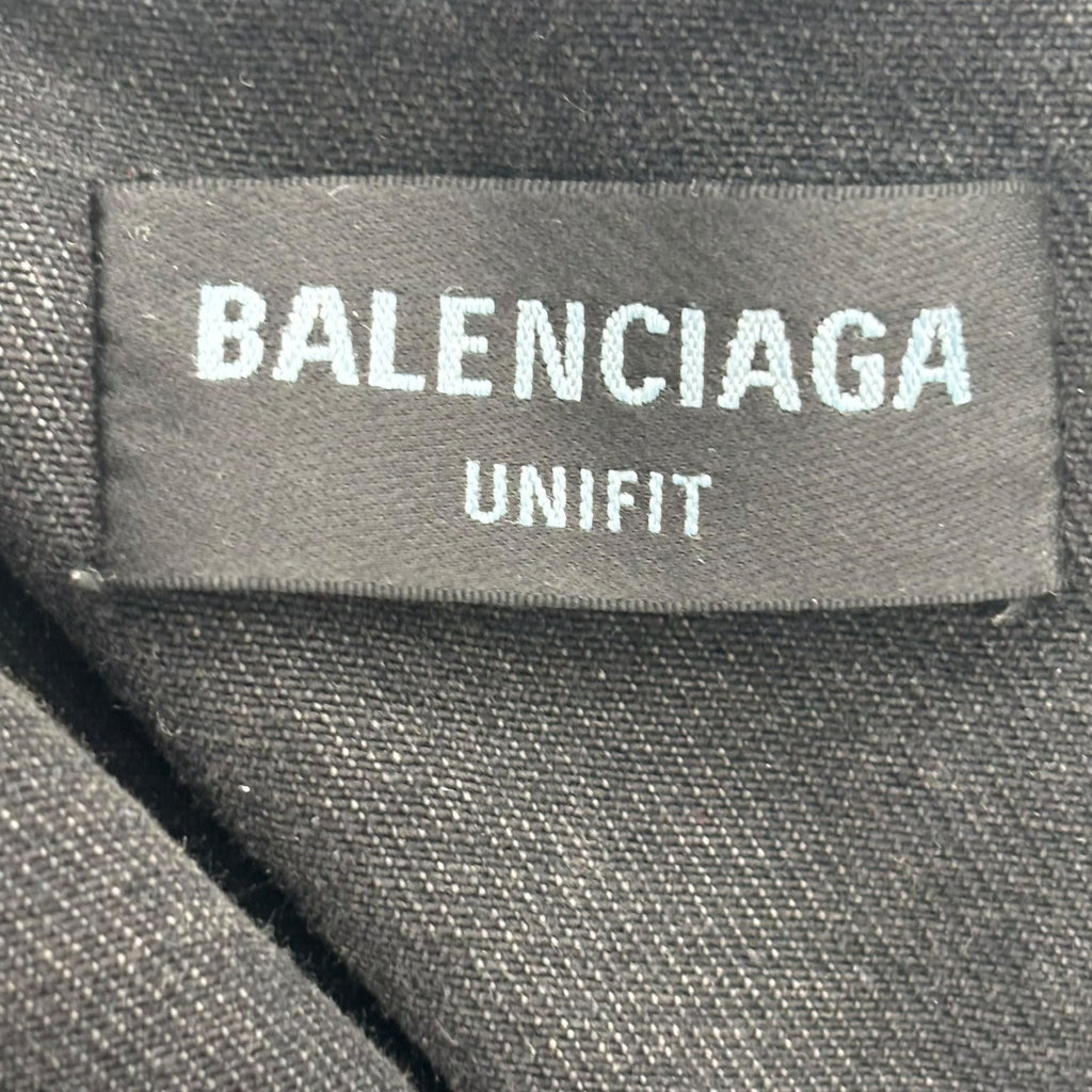 Balenciaga Spray Paint Logo Denim Jacket Black