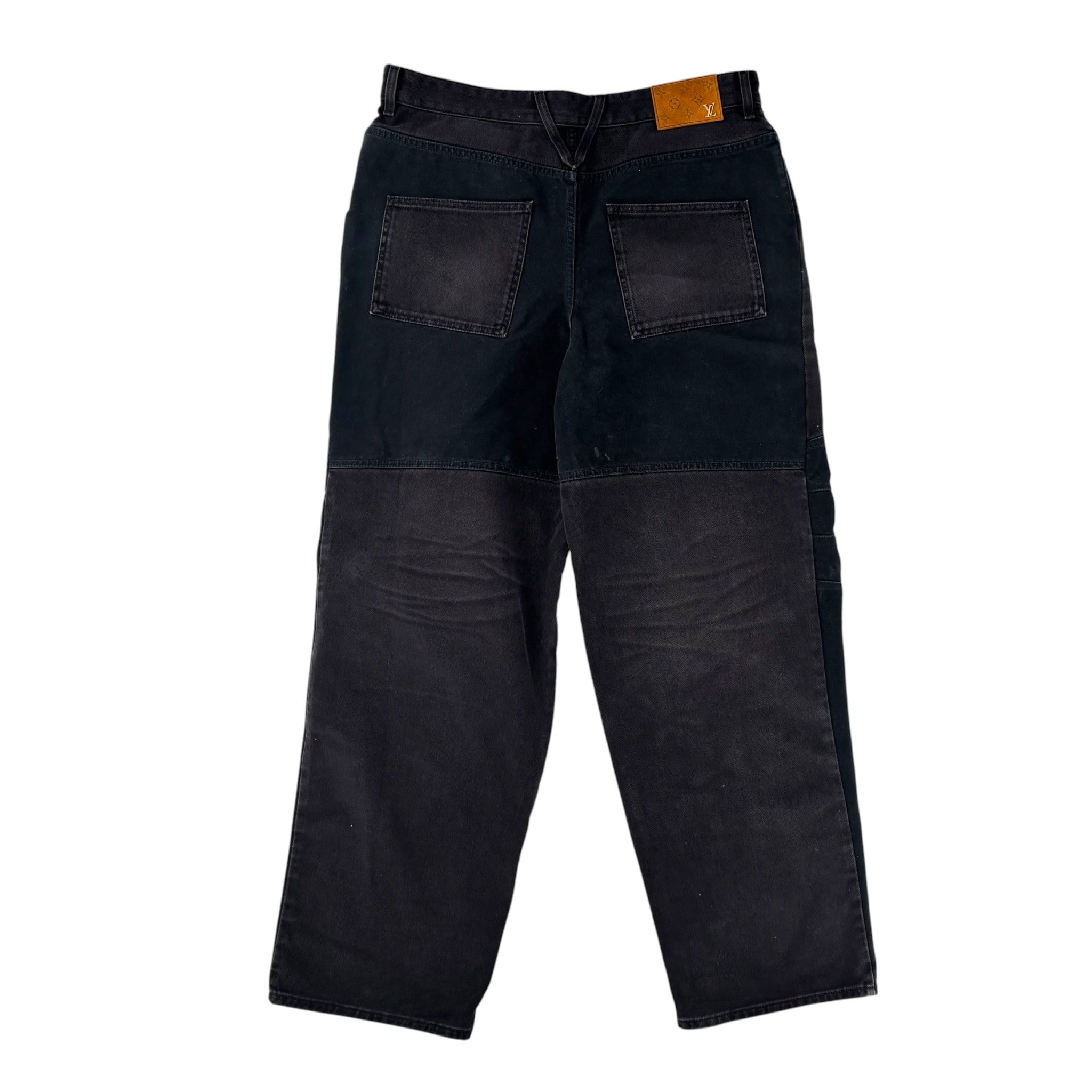 Louis Vuitton Black Monogram Workwear Pants Black