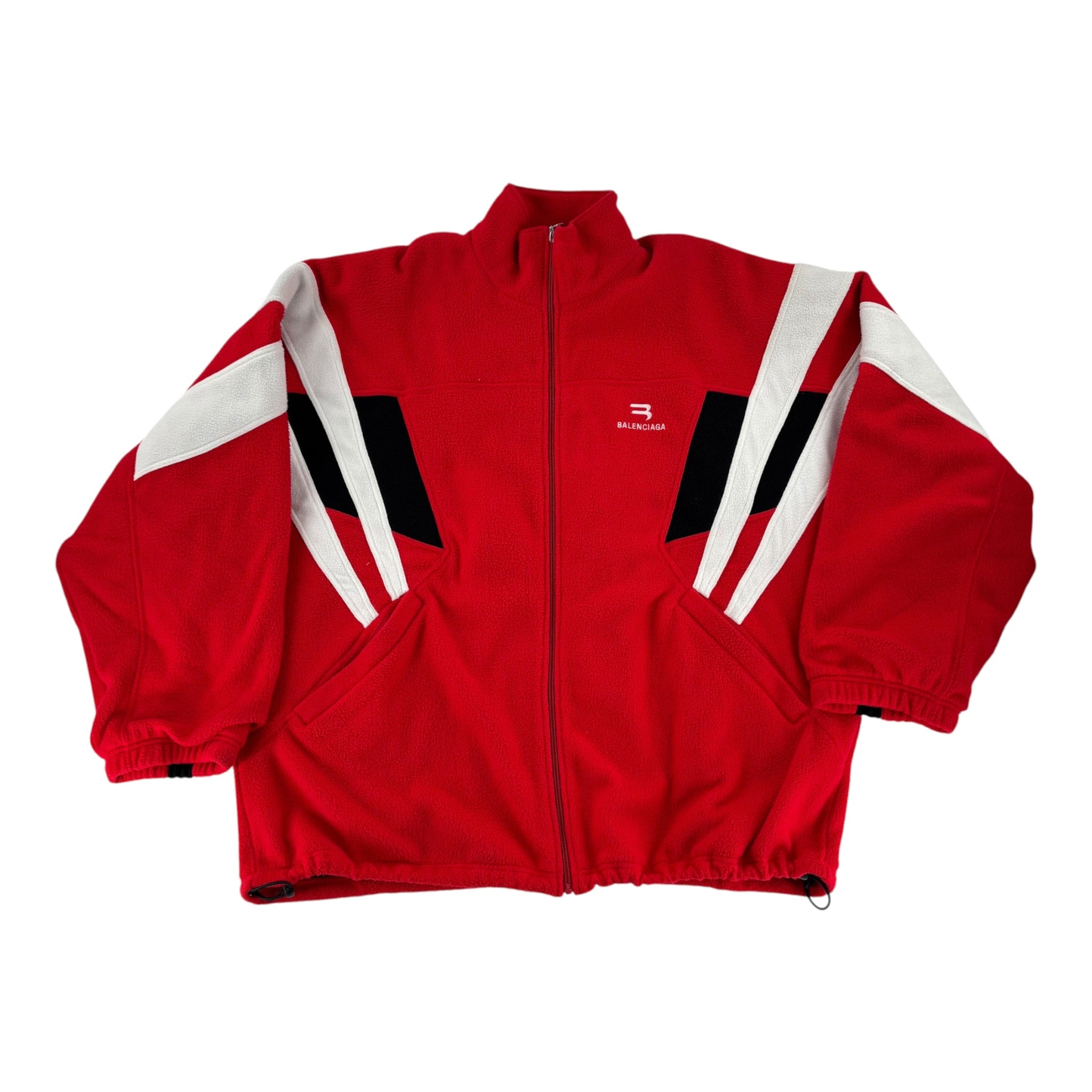 Balenciaga Full-zip Fleece "Red" Shirt