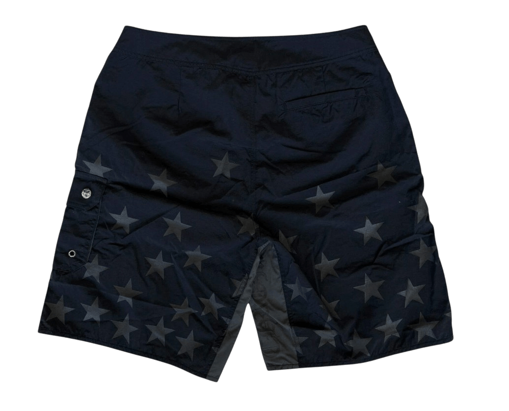 Chrome Hearts Black Star Cross Patch Swimshorts