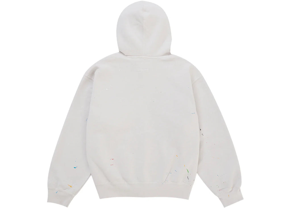 Supreme MM6 Maison Margiela Box Logo Zip Up Hooded Sweatshirt White