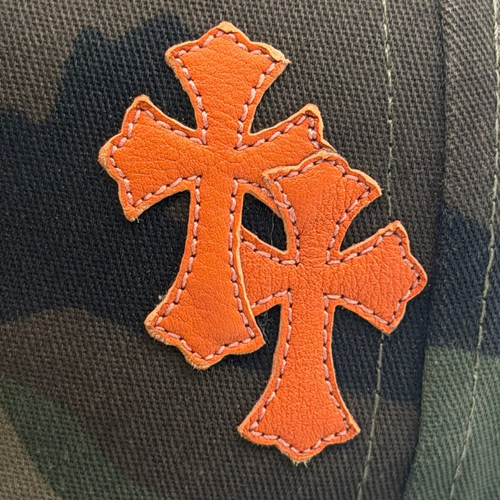 Chrome Hearts Cross Patch Hat Camo Orange