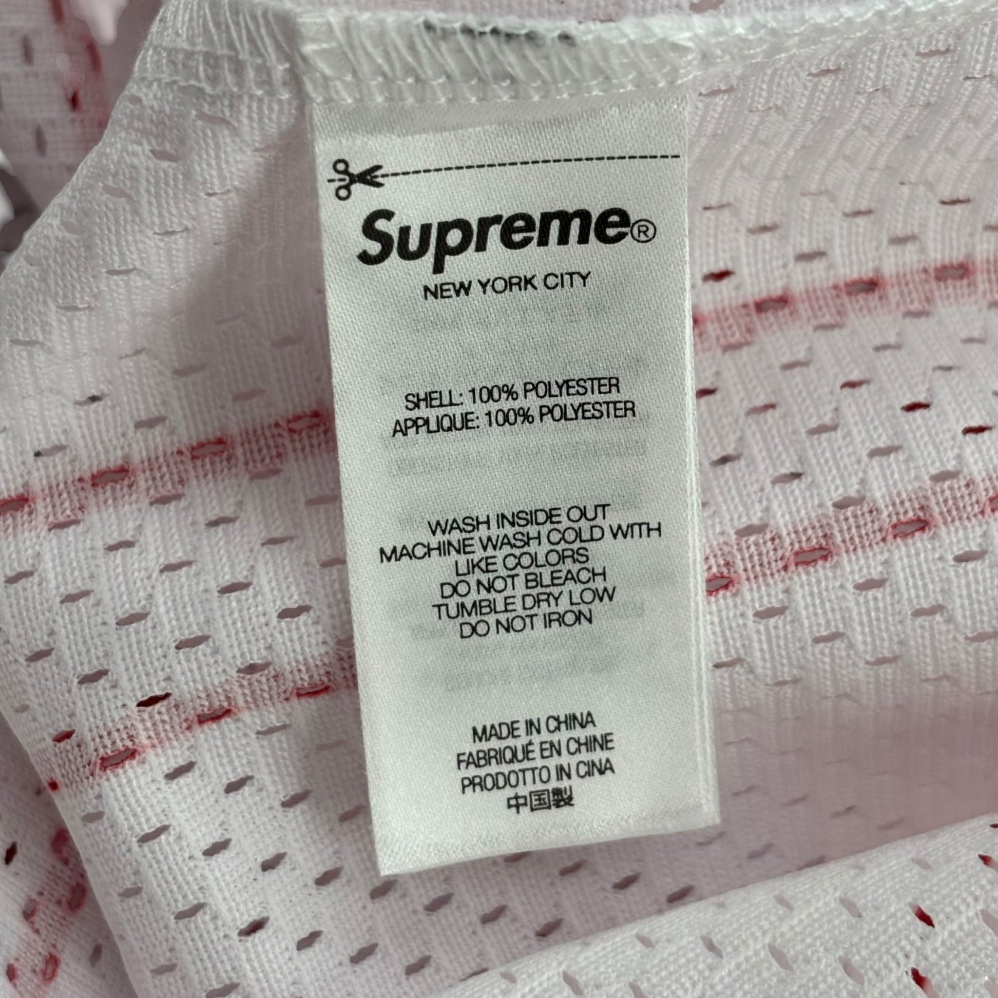 Supreme Star Basketball Jersey White