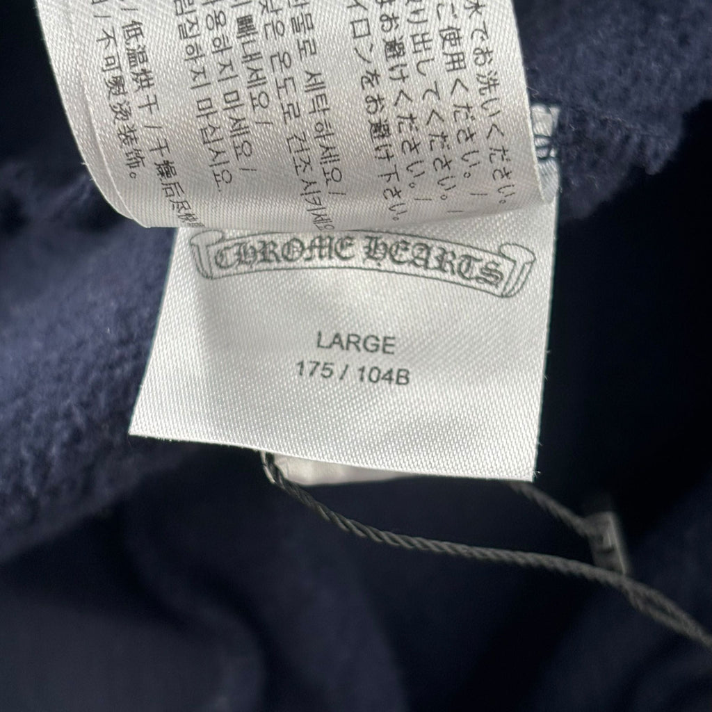 Chrome Hearts Logo Hoodie Navy