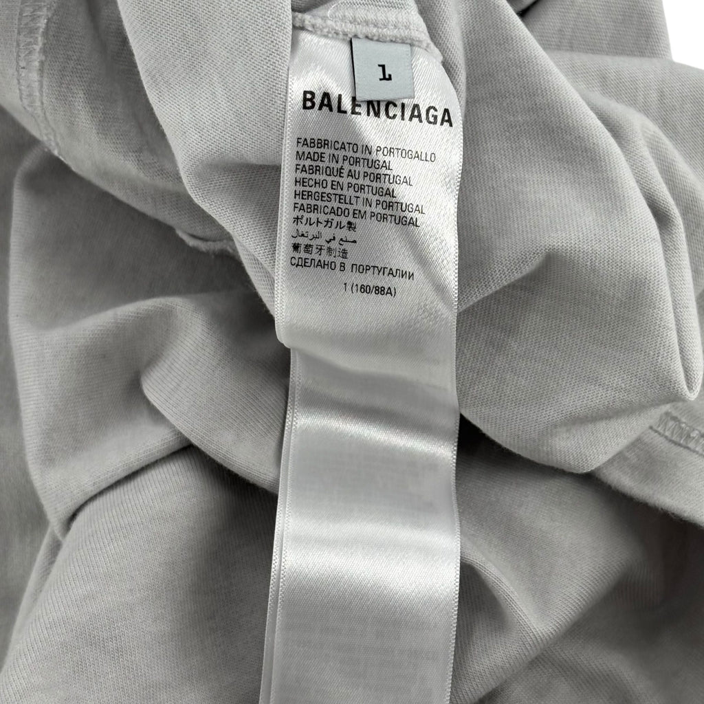 Balenciaga Metal Vintage Oversized T-Shirt White/Multi