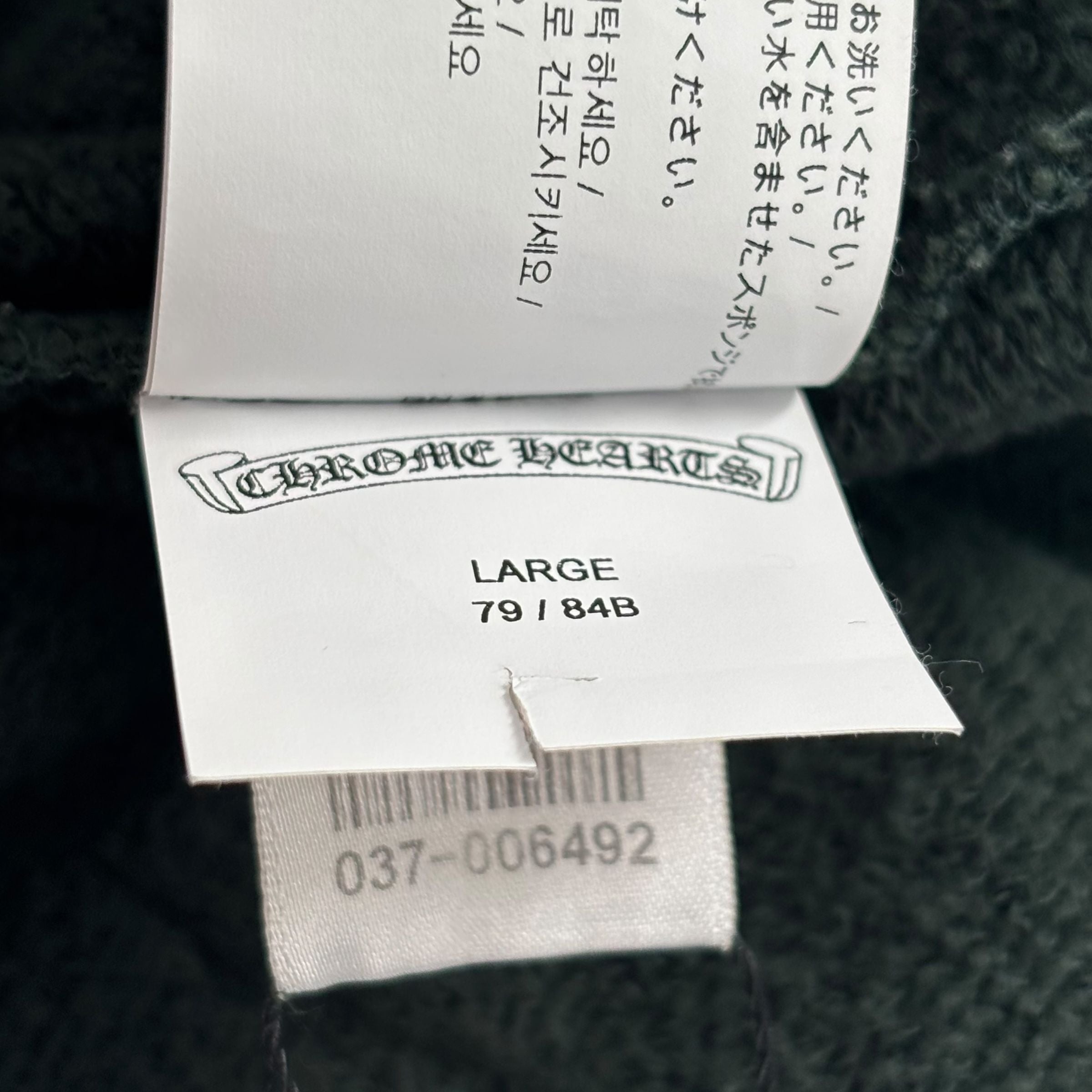 Chrome Hearts Green Embroidered Shorts