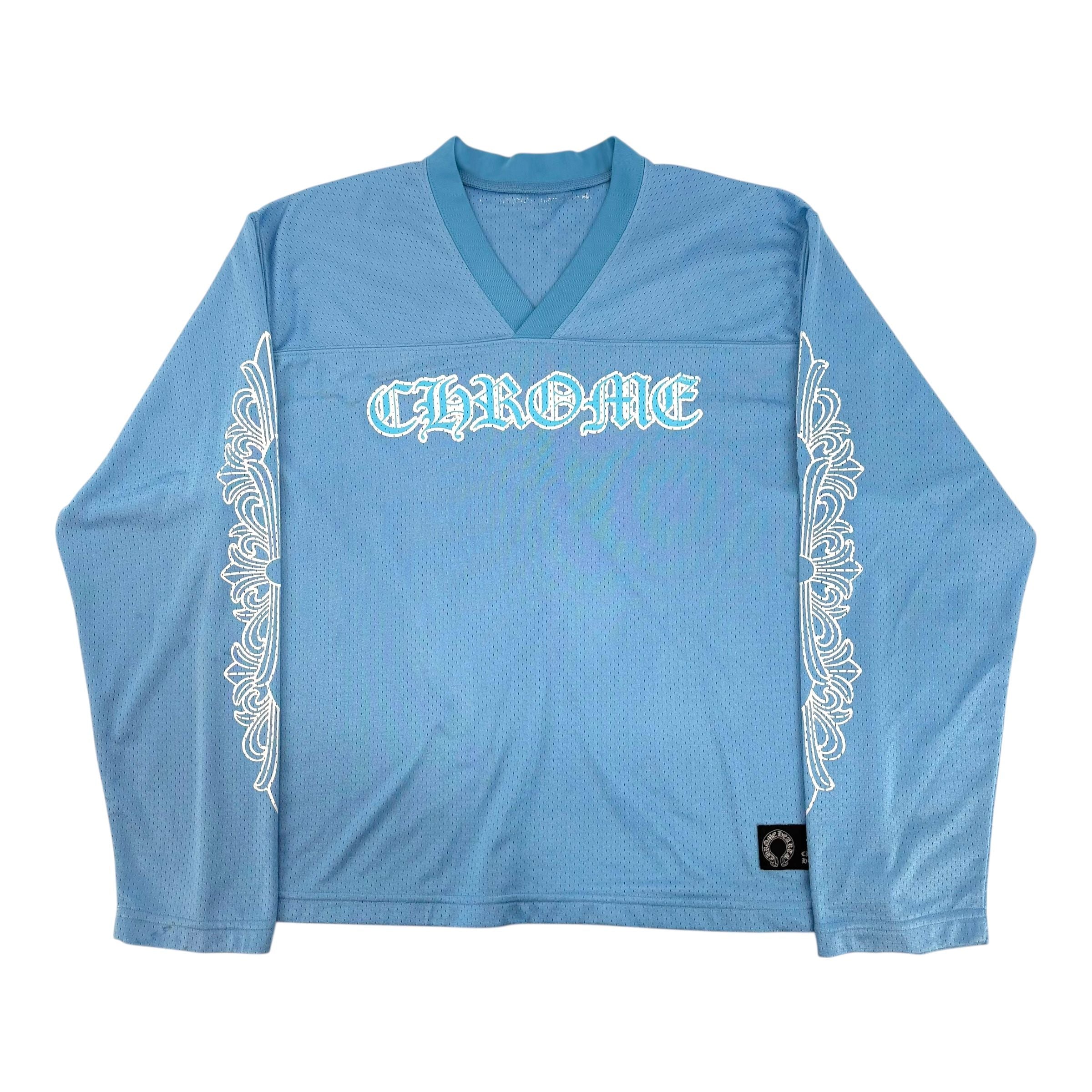 Chrome Hearts Sports Mesh Warm Up Jersey Blue