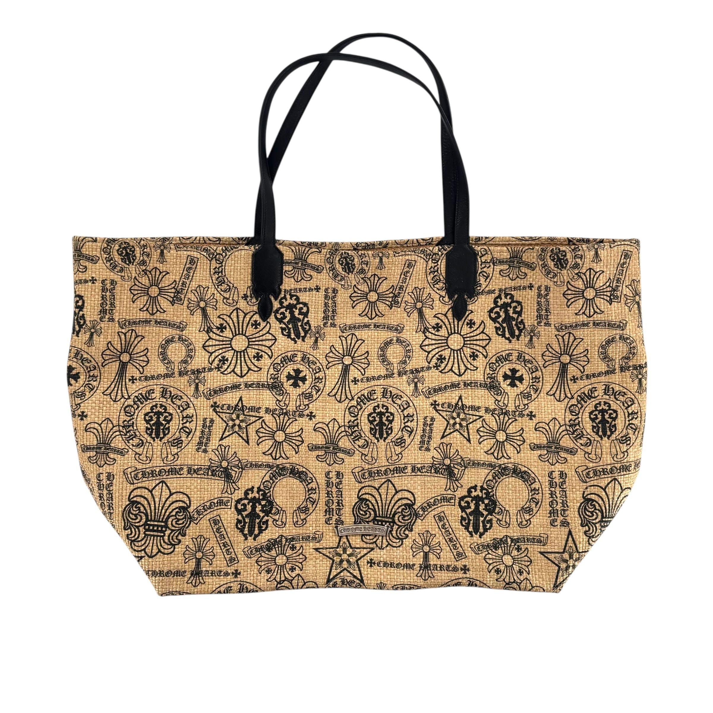 Chrome Hearts Large Straw Beach Bag
