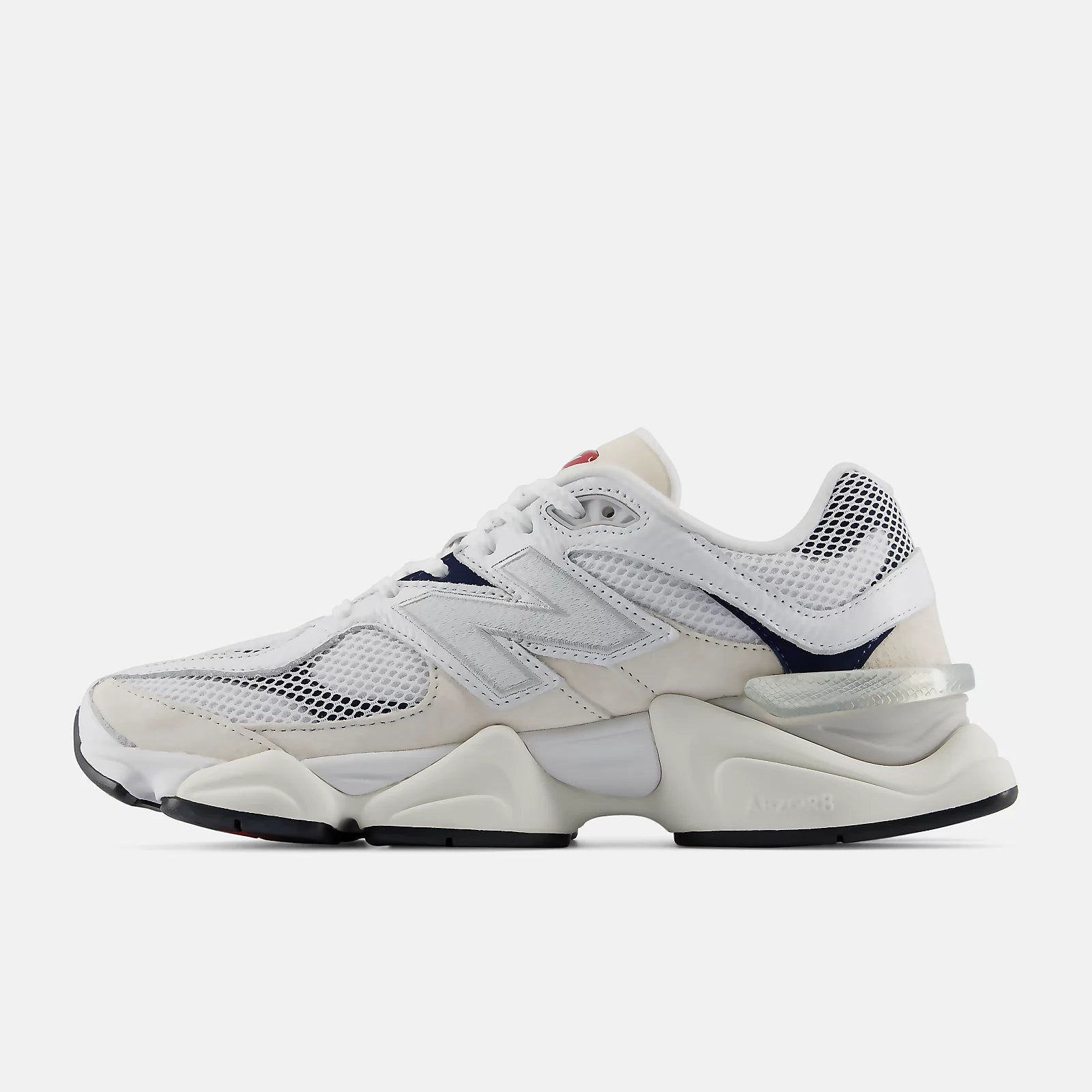 New Balance 9060 WHITE with SHADOW RED