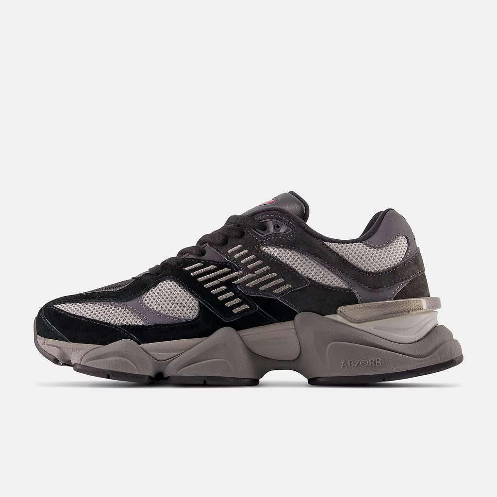 New Balance 9060 BLACK with CASTLEROCK and Rain Cloud