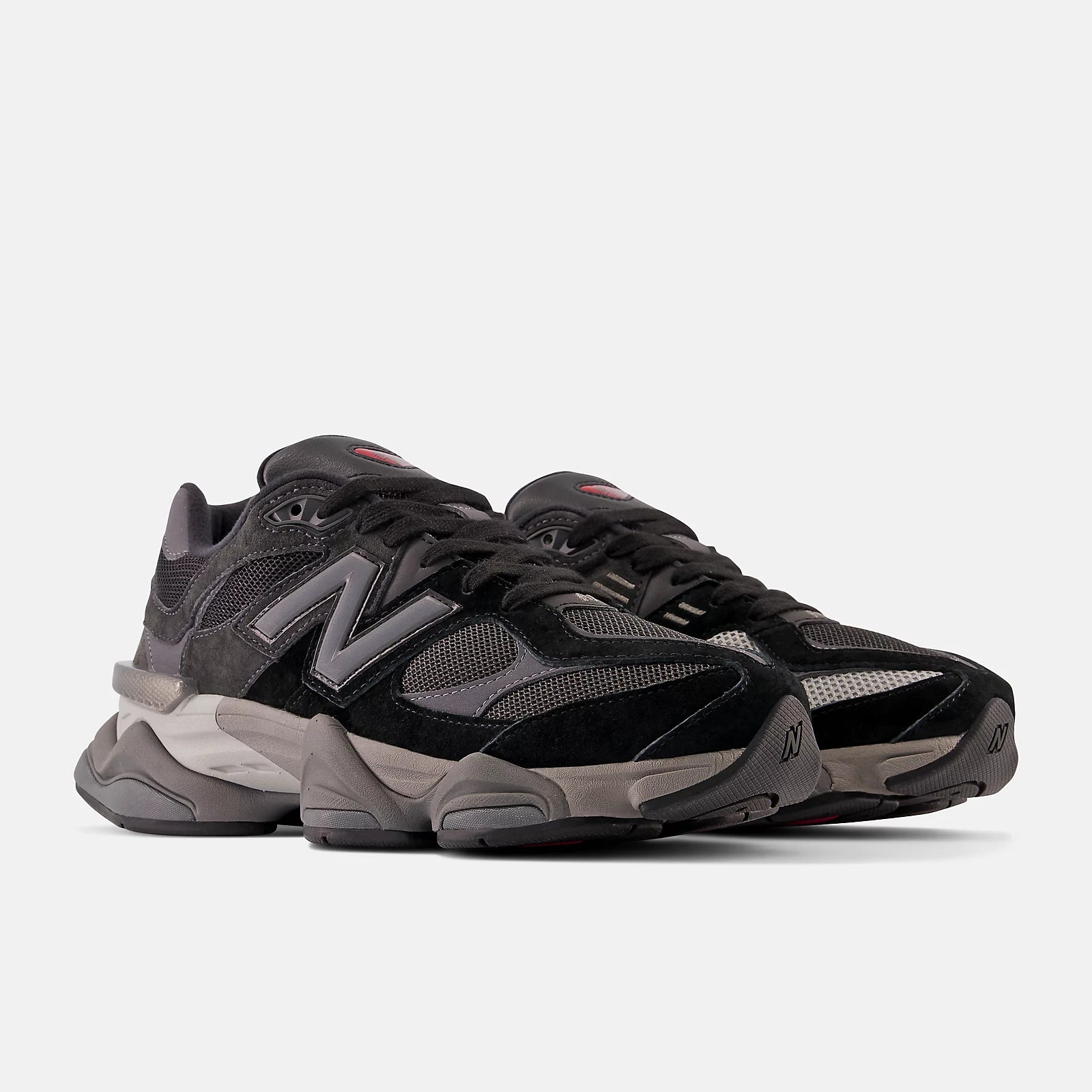 New Balance 9060 BLACK with CASTLEROCK and Rain Cloud