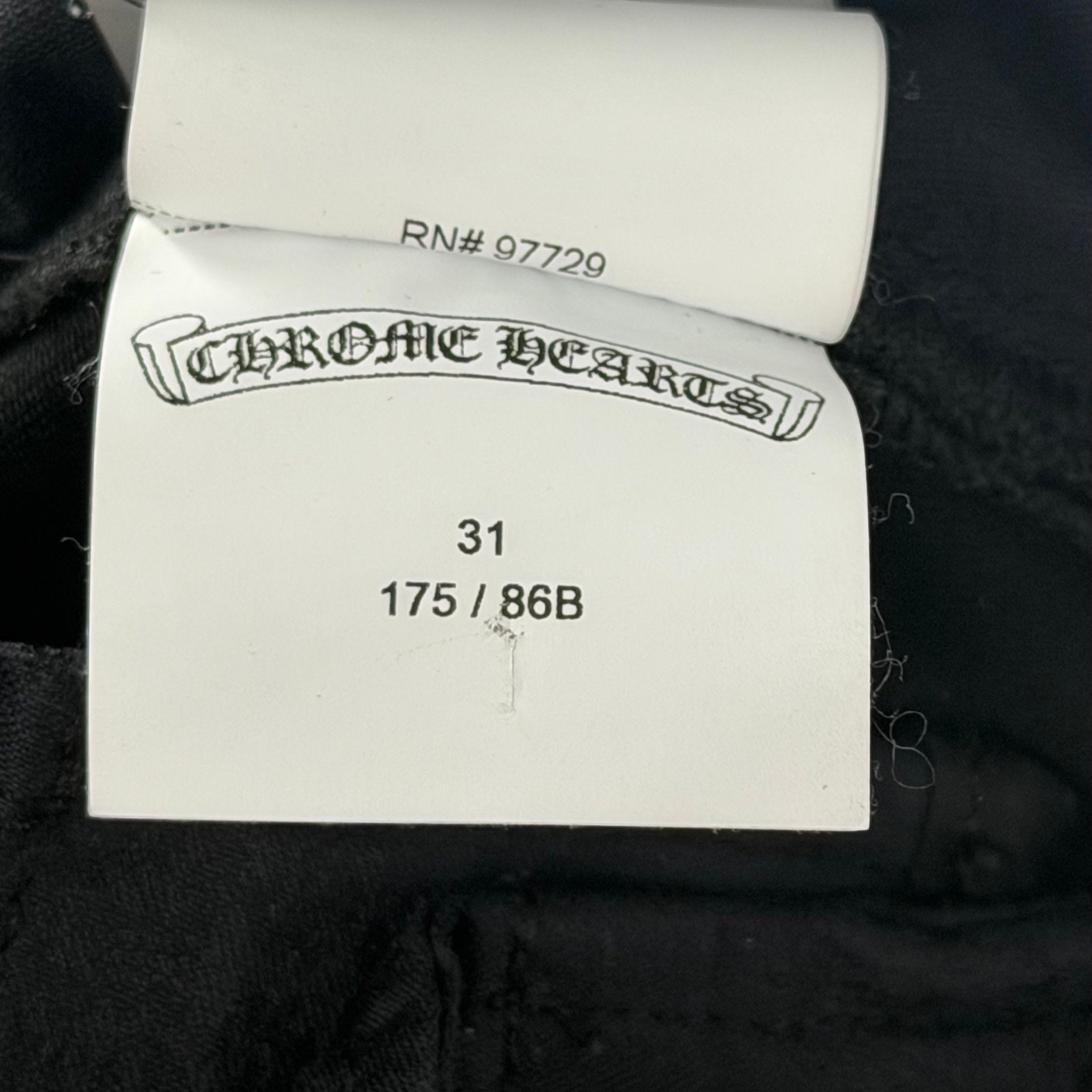 Chrome Hearts 40 Patch Chino Pant Black