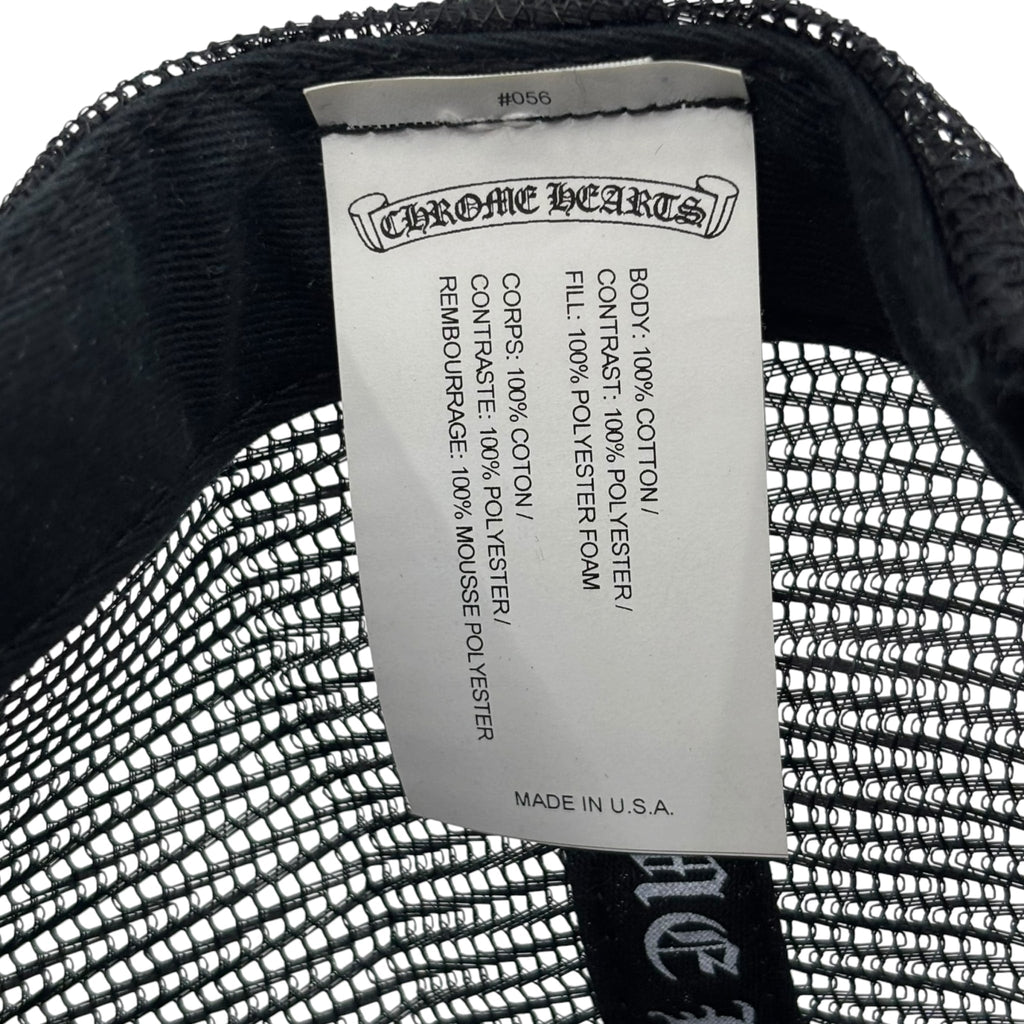 Chrome Hearts CH Hollywood Trucker Hat Black/Black