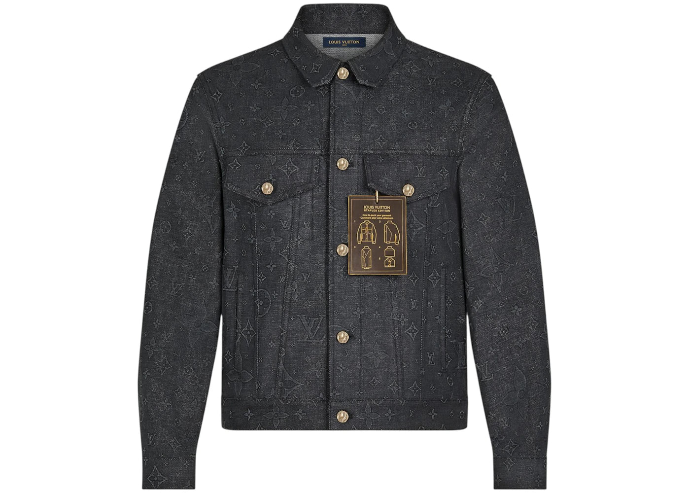 Louis Vuitton Monogram DNA Denim Jacket Black