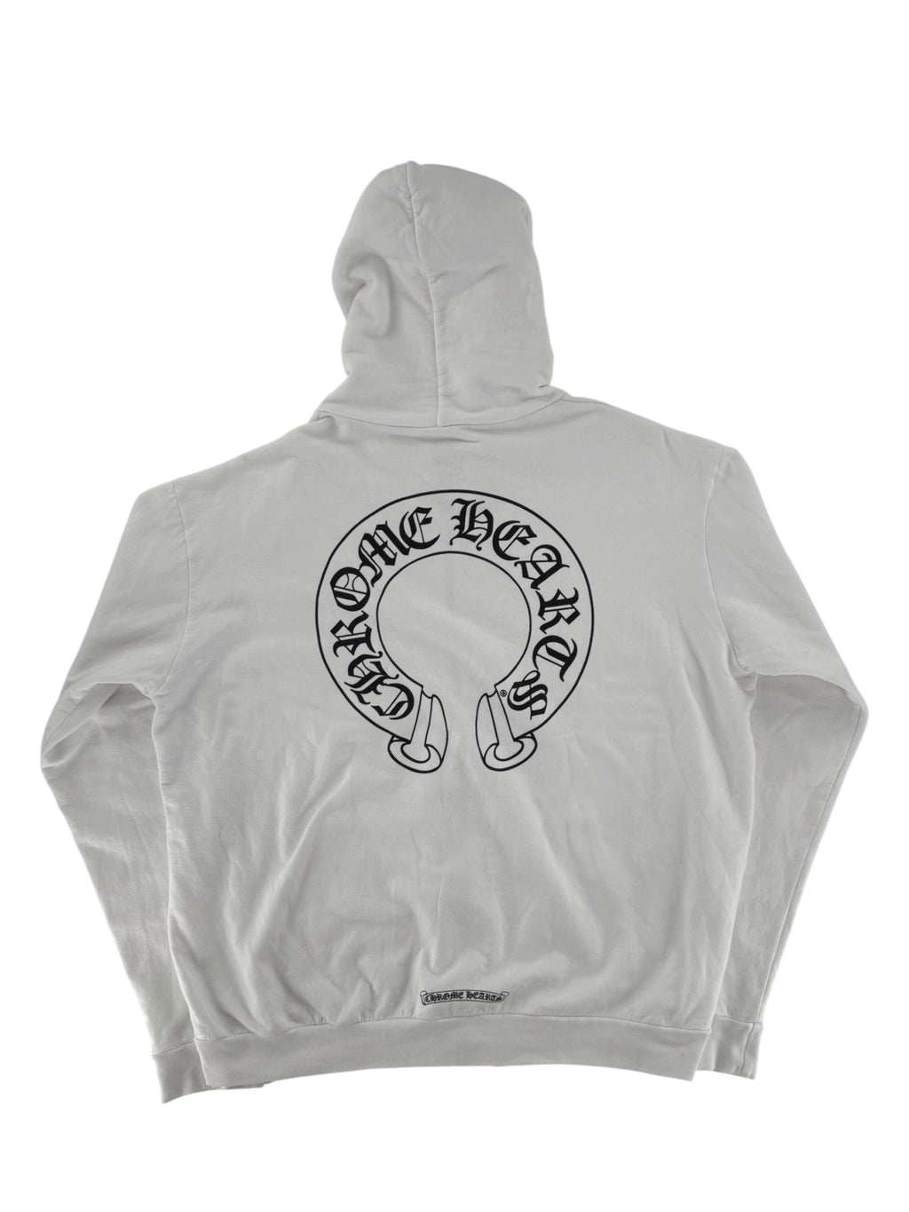 Chrome Hearts Floral Horseshoe Zip-up Hoodie White