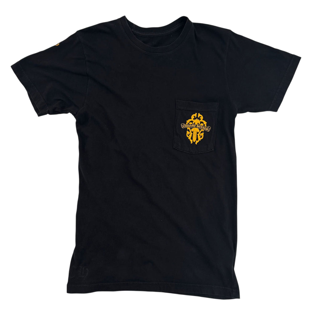 Chrome Hearts Dagger Pocket Tee 'Black/Yellow'