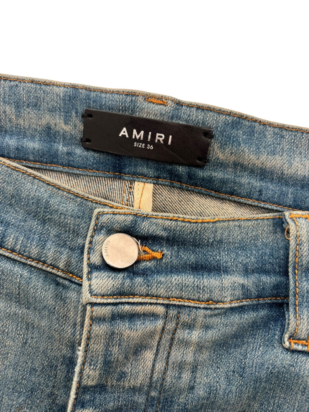 Amiri Hibiscus Floral Print Skinny Jeans